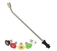 Outils Nettoyage gouttière pour Karcher K2 K3 K4 K5 K6 K7, Lance d'extension Nettoyeur Haute Pression avec 5 Buses pulvérisation Nettoyeur Haute Pression, Balai à Eau, Nettoyeur châssis (30 degrés)