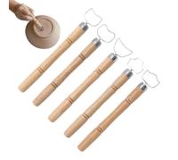 Outils poterie 5 pièces-têtes fil en acier inoxydable à Double extrémité, e