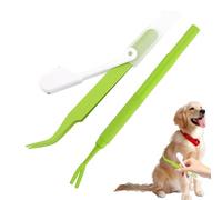 Outils pour enlever les tiques de chien - Lot de 2 tire-tiques pour chiots - Avec outil léger pour retirer les tiques d'animaux - Pince à tiques en acier inoxydable pour