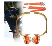 Outils pour Grimper Aux Arbres, Support d'arbre avec Ceinture de sécurité, Boucle de Pied réglable, Portable, for la Marche, la Chasse et Le Travail dans Les Arbres(Type350)