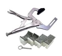 Outils pour guitare Outil Dinsertion De Presse À Fret Portatif Touche Avec 9 Inserts Rayon Luthier Guitare(Fret Press)