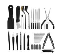 Outils pour Imprimante 3D - Fournitures de Post-Traitement Complètes - Grattoir et Perceuse pour Imprimante 3D - pour Débutants Professionnels Amateurs Ingénieur Atelier Maison Studio Salle de Classe