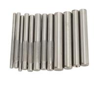 Outils pour perforer le cuir, Kit d'outils de réglage rivets en acier inoxydable, 12 pièces, 3-15mm largeur et 98mm longueur for l'artisanat du cuir