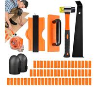 Outils pour Plancher Stratifiés,Ensemble De Battement Et Batte - Outils De Stratifié | Pour Sous-plancher Parquet Maison Laboratoire Plinthe Planches Projet Préparation Sous-plancher