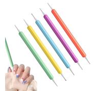 Outils pour pointiller les ongles, outils de pointage des ongles, 5 stylos de peinture à points à double point, stylos de peinture à points, outils de conception de