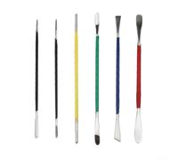 Outils pour sculpture Argile Acier 6pcs Texture Précise Outils | Acier inoxydable , pointes précises, idéal textures complexes, set 6 , usage longue durée