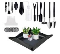 Outils pour succulentes - Ustensiles de jardin pour la transplantation manuelle, équipement portable d'entretien des | Avec tapis de transplantation pour la récolte à la maison, le
