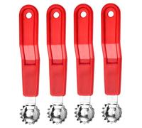 Outils pour vide-tomates, vide-tomates en acier inoxydable avec poignée confortable, 4 pièces, équeuteur de fraises facile à nettoyer pour fruits, cerises, pastèques...