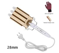 Outils Professionnels Pour Cheveux Fer À Friser En Céramique Triple Baril Coiffeur Cheveux Waver Outils De Coiffure Bigoudis Électrique Friser.28Mm.