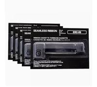 Outils Ruban sans Couture ERC-09 ERC09 ERC09B, 5 pièces, à Utiliser for Compatible avec Epson M160 M180 M190 M191G M163 M164 M181 M182(ERC-09 Black)