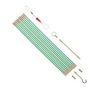 Outils Tire-Câbles | Tige En Fibre De Verre Pour Passage De Câbles | Tige De Tirage - pour Électriciens Techniciens Construction Maison Industrie Plafond Grenier Intérieur Extérieur