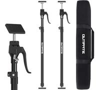 OUTIMATE Perche Télescopique de Support Troisième Main Robuste, Vérins pour l'Installation de Plaque de Placo avec Capacité de 70 KG et Extension de 125 CM à 290 CM, 2 Pièces