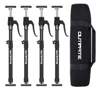 OUTIMATE Support Pole, Steel Telescopic Quick Support Rod Adjustable 3rd Hand Support System, Supports up to 198 lbs Construction Tools for Cabinet Jacks Cargo Bars Drywall Support, 4 pcs