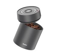 OutIn Boîte Électrique à Café en Acier Inoxydable - Conservation Automatique sous Vide, Commande par Un Bouton, pour Café Moulu/Baristas/Maison, 500 ml (Noir)