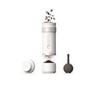 OutIn Moulin à café électrique Fino – meules coniques inox 7 étoiles, 28 réglages, Blanc grès