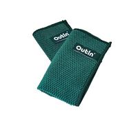 OutIn Lingettes Barista en Microfibre, Lot de 2, 30 × 30 cm, Moss Green | Microfibre absorbante à structure double face, pour porte-filtre et machines à espresso