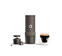 OutIn Mino Machine à Expresso Électrique Portable, Mini Cafetière de Camping de Voyage, Machine à Café Format Poche Auto-Chauffante, Compatible Café Moulu & Adaptateur Capsule NS pour Aventure