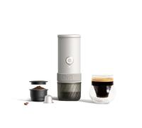 OutIn Mino Machine à Expresso Électrique Portable, Mini Cafetière de Camping de Voyage, Machine à Café Format Poche Auto-Chauffante, Compatible Café Moulu & Adaptateur Capsule NS pour Aventure