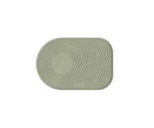 OutIn Tapis de café en silicone, imperméable et pliable, tapis de bac à gouttes pour produits OutIn et cafetières portables 24,9 cm x 17 cm (Vert)
