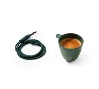 OutIn Tasse à expresso portable, fabriquée au sol à café avec cordon détachable de 48 cm, parfaite pour les nanos (90 ml)