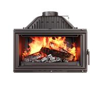 OutInFire Insert de cheminée à bois en fonte - W15 (13,5 kW) ECO