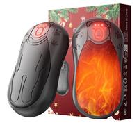 OUTJUT 2 in 1 Electric Hand Warmer,Reusable, 3 Heat Levels, 12000mAh USB Rechargeable Winter Gifts for Camping and Outdoor Sports