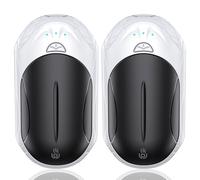 OUTJUT Chauffe Main 2 Packs, 6000mAh Chaufferette Main Reutilisable, USB Chauffe-Mains 3 Modes de Chauffage 2S Rapide, pour Sports de Plein Air, Camping en Hiver (NoirBlanc)