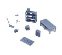 Outland Models Ensemble d'accessoires de garage pour voitures miniatures - Échelle 1:64 S