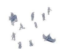 Outland Models Ensemble de figurines indiennes amérindiennes (vie) Calibre 1:220 Z