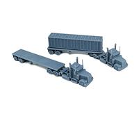 Outland Models Ensemble de semi-camions Big Rig Paysage ferroviaire à l'échelle 1:160 N