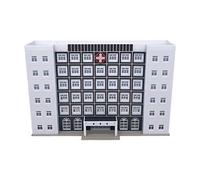 Outland Models Hôpital moderne/centre médical miniature, échelle N, Blanc, Taille unique, Acrylonitrile butadiène styrène (ABS), Enfant, Unisex, Enfants