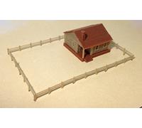 Outland Models Maison de campagne avec clôtures à l'échelle N