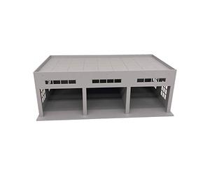 Outland Models Miniatures 3-Stall Grand garage pour camions/voitures 1:64