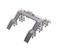 Outland Models Passerelle aérienne miniature étendue (4 escaliers) échelle 1:87 HO