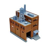 Outland Models Paysage ferroviaire Grande usine avec piste de rampe de chargement interne N