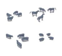 Outland Models Paysage ferroviaire pour animaux de la ferme : cheval, mouton, vache, cochon, calibre 1:220 Z
