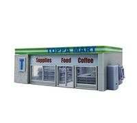 Outland Models Paysage pour voitures miniatures Dépanneur et accessoires Échelle 1:64 S