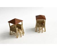 Outland Models Petite tour de guette/tour de garde (avec abri) x2 échelle HO OO