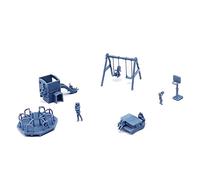 Outland Models Structure de paysage ferroviaire pour enfants Aire de jeux avec personnes Échelle 1:87 HO