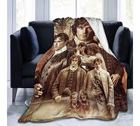 Outlander Jamie Fraser Collage en flanelle douce et chaude pour canapé, bureau, pique-nique, voyage, meilleur ami, cadeau d'anniversaire pour enfants 150 cm x 125 cm