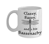 Outlander Mug Sassenach pour les fans de Jamie Fraser, Classy, Sassy and a bit Sassenachy Cadeau amusant pour femme