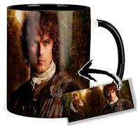 Outlander Sam Heughan Tasse Ceramique Intérieure et Poignée Noire Mug