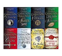 Outlander Series 8 Books Collection Set by Diana Gabaldon (Outlander,Dragonfly in Amber,Voyager,Drums of Autumn,Fiery Cross,Breath of Snow and Ashes,An Echo in the Bone,Written in My Own Hearts Blood)