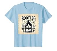Outlaw Hillbilly Bootleg Billy Moonshine Musique T-Shirt, Enfant, Bleu Céleste, 2 Ans