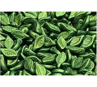 Outlet 10 Grams Bay Leaf Beads, 6 x 12 mm, White Pearl Luster (02010-24103), Glass, Czech Republic