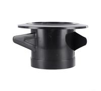 Outlet Grille ronde en ABS noire pour avoir ou monter un diffuseur d'aération amovible pour plafond réglable et réduction du bruit pour la maison (75 mm)