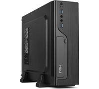 OUTLET Nox lite070 - microatx desktop case - 2 x usb 3.0 - hd audio - 500w power supply - 425x110x310 - noir