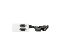 Outlet Panel Displayport+HDMI v1.4, WI221267 (v1.4 For Schneider / Thorsman CYB, TEK, Optiline system or surface wall mounting.)