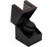 OUTLETISSIMO® Watch Winder Recharger Montres Automatiques Affichage Noir Eco Cuir Watch Winder Boîte de Mouvement Rotatoire