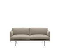 Muuto Canapé Outline 2 places Ecriture 240-Polished Aluminum